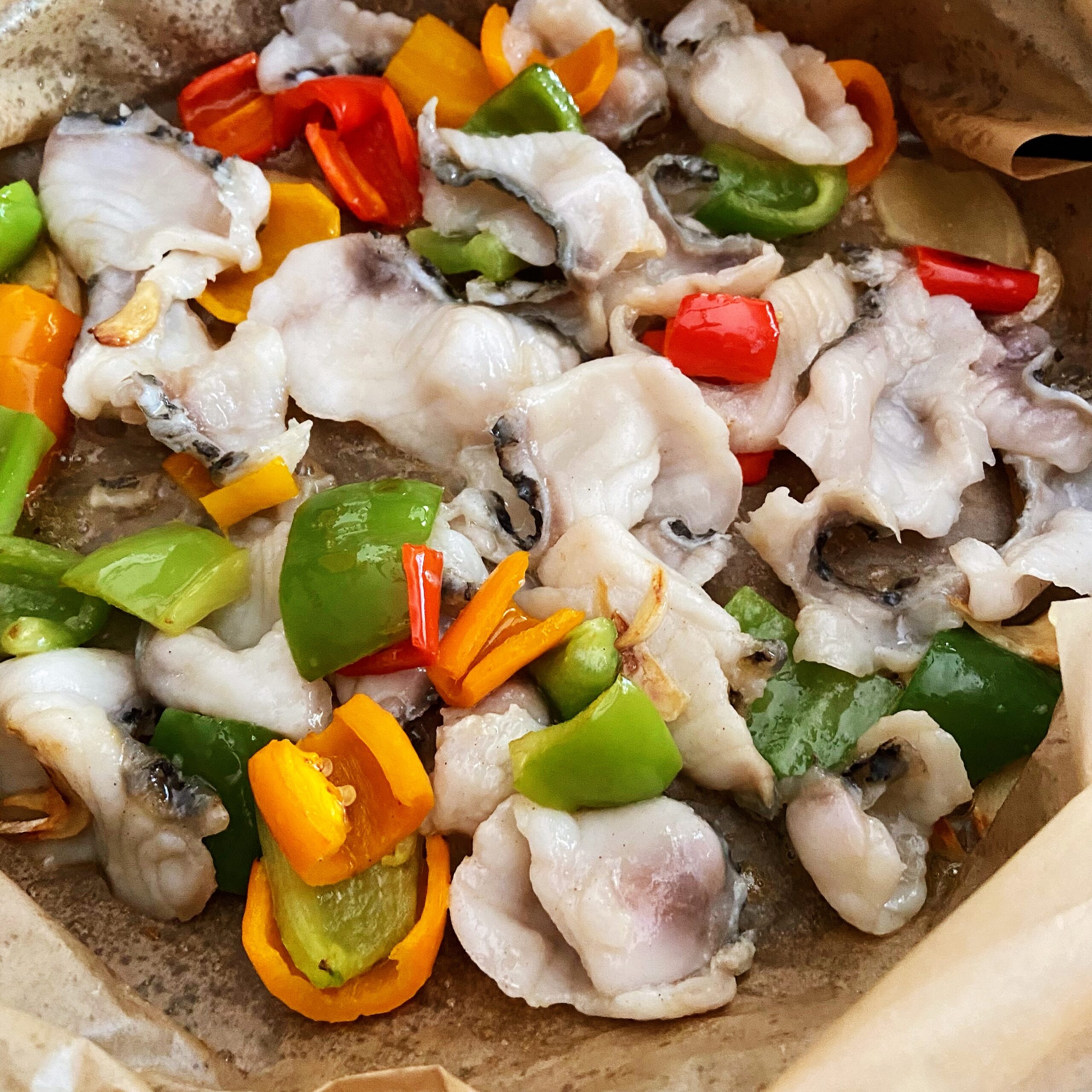 Pepper grilled with Fish sliced – AirGO recipes by EZCuisine