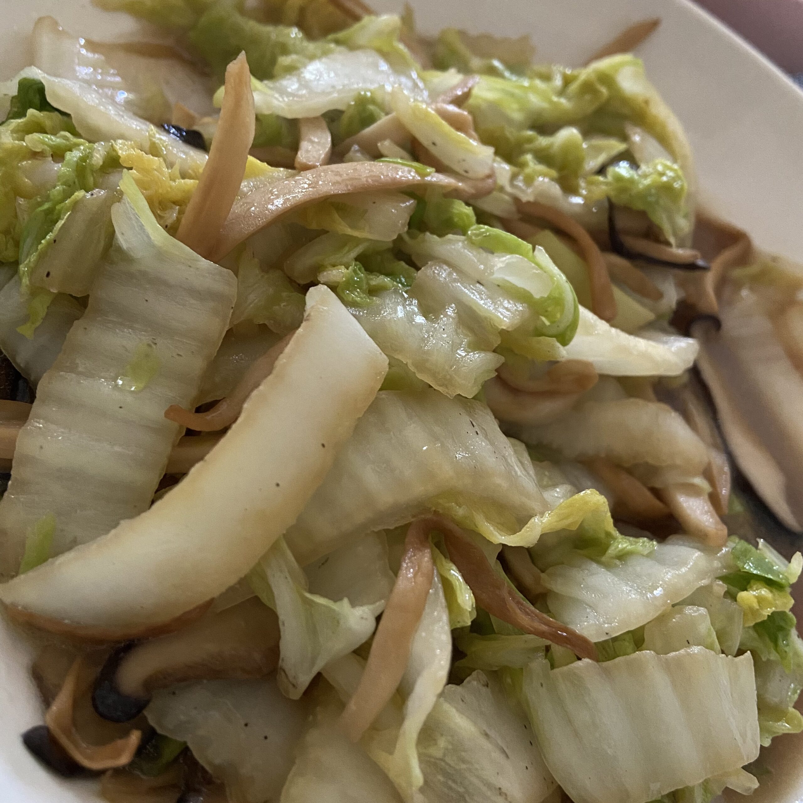King Oyster Mushrooms with Nappa Cabbage – AirGO recipes by EZCuisine