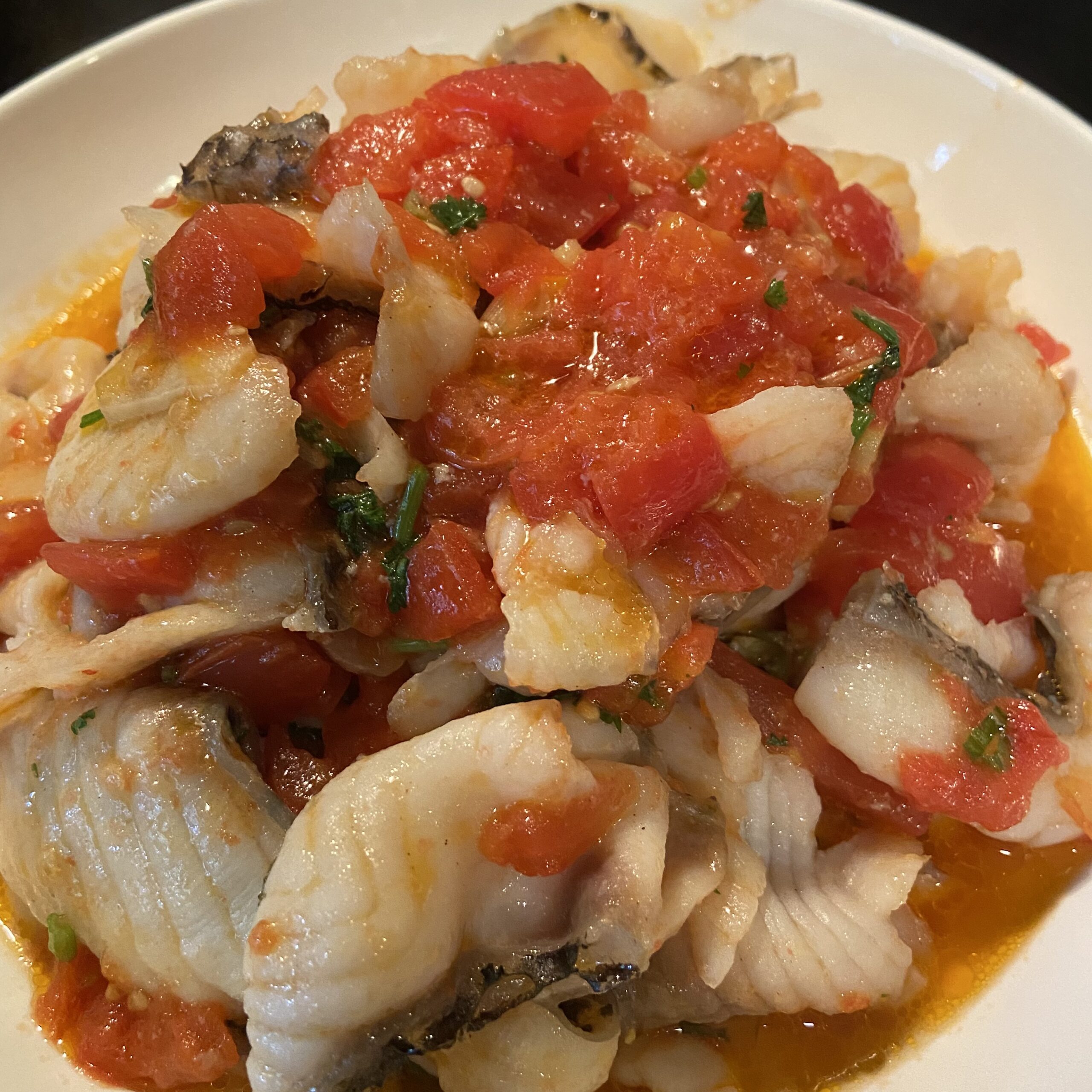 Original Tomato soup cook with Fish Sliced – AirGO recipes by EZCuisine