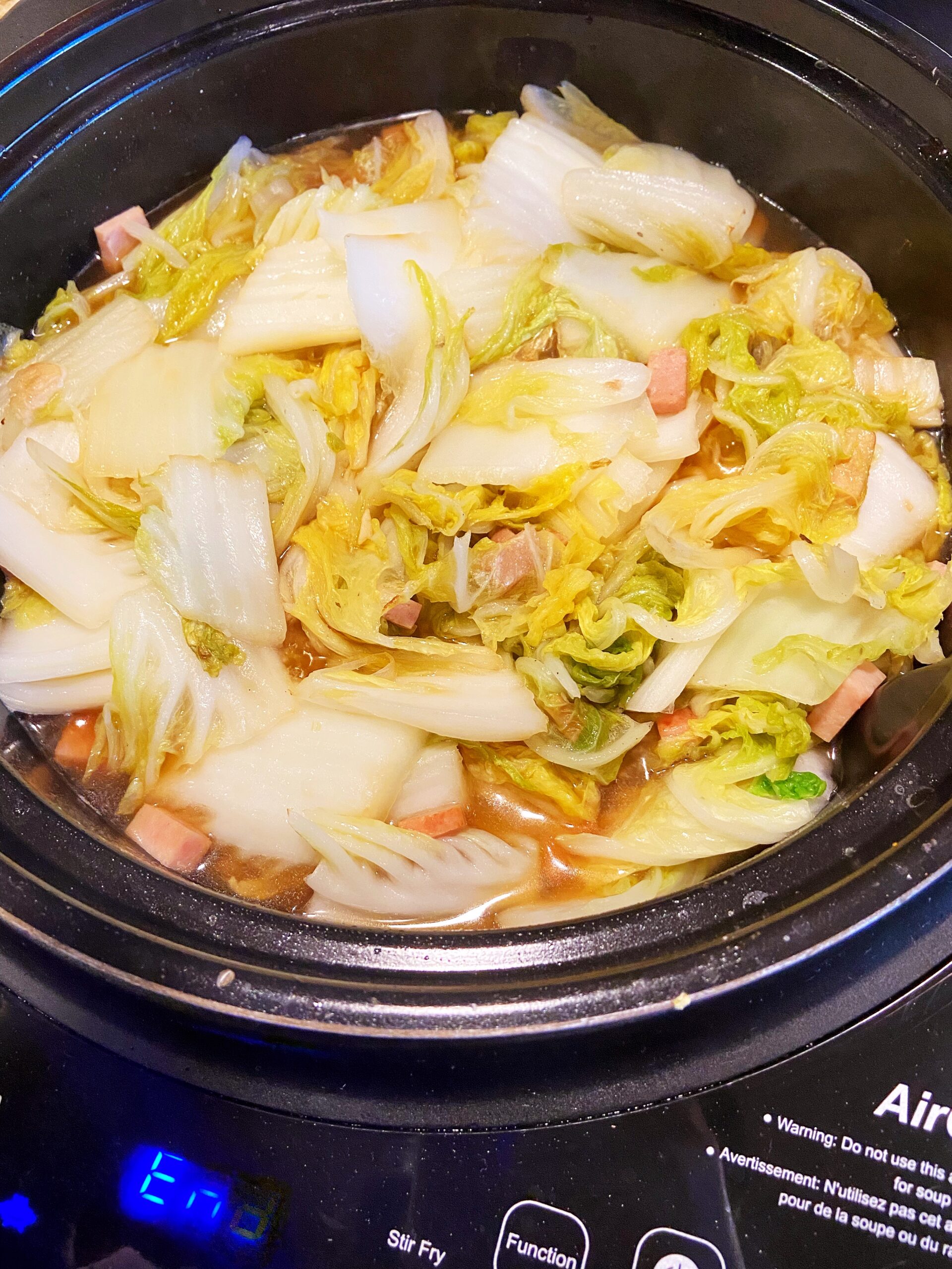 Nappa Cabbage warm pot AirGO recipes by EZCuisine