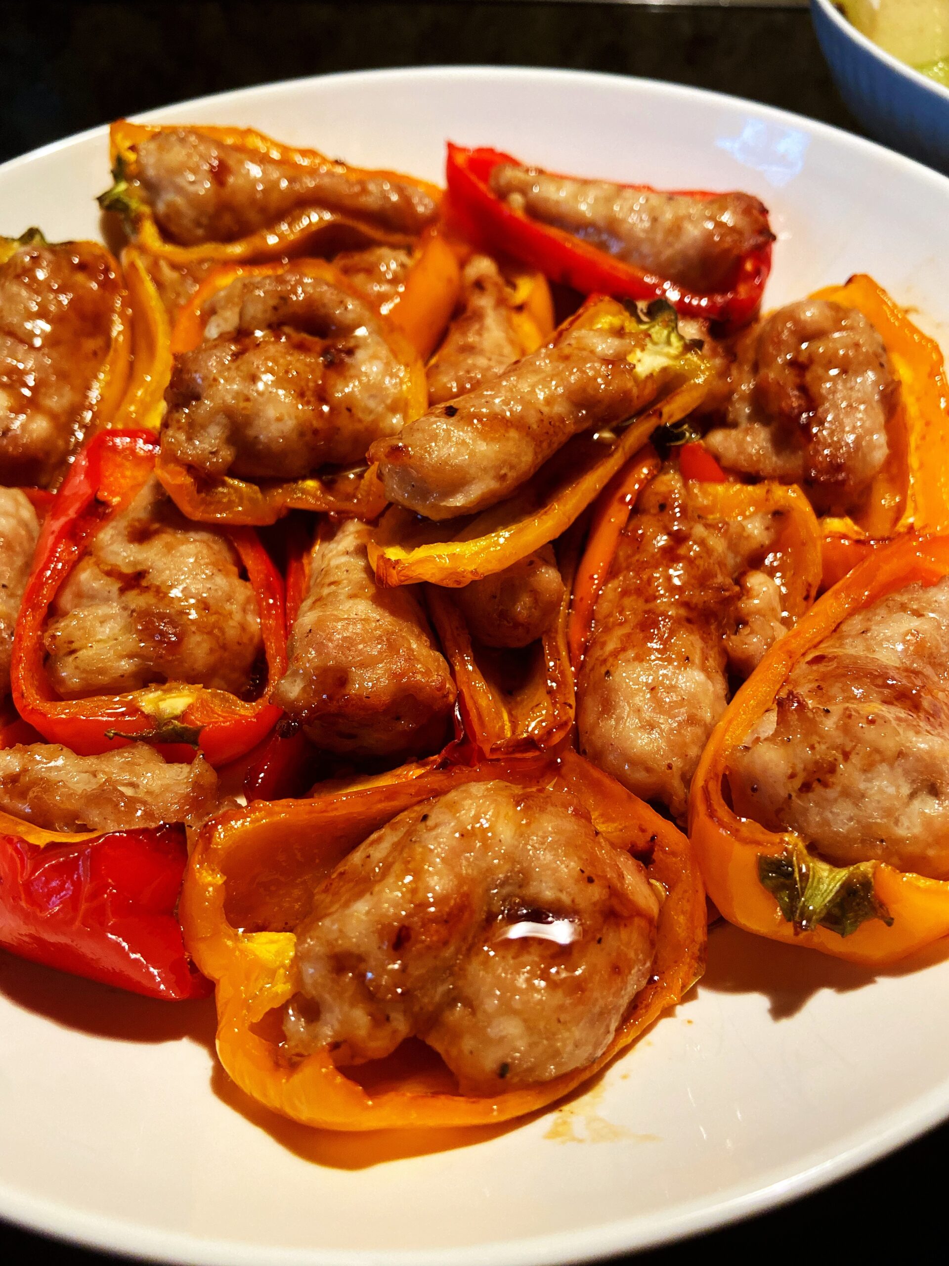 Mini sweet pepper grilled with ground chicken – AirGO recipes by EZCuisine